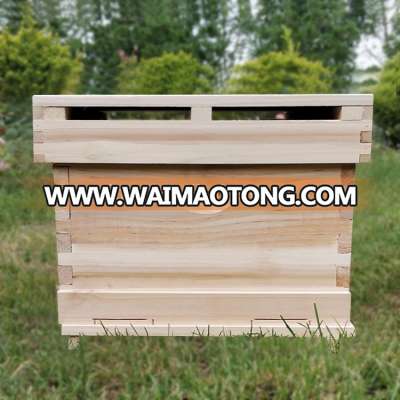 2018 hot sale wood eehive one or two level bee hive for beekeeping